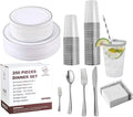 25 Guests Plastic Plates Set by JOLLYCHEF