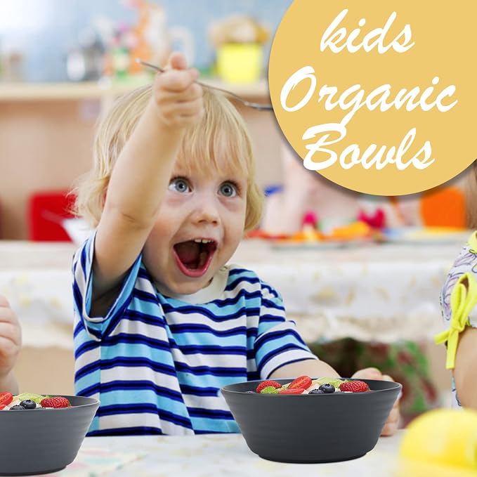 Wheat Straw Bowl Sets, Microwave and Dishwasher Safe Bowls, Large Salad Bowls - Image 6