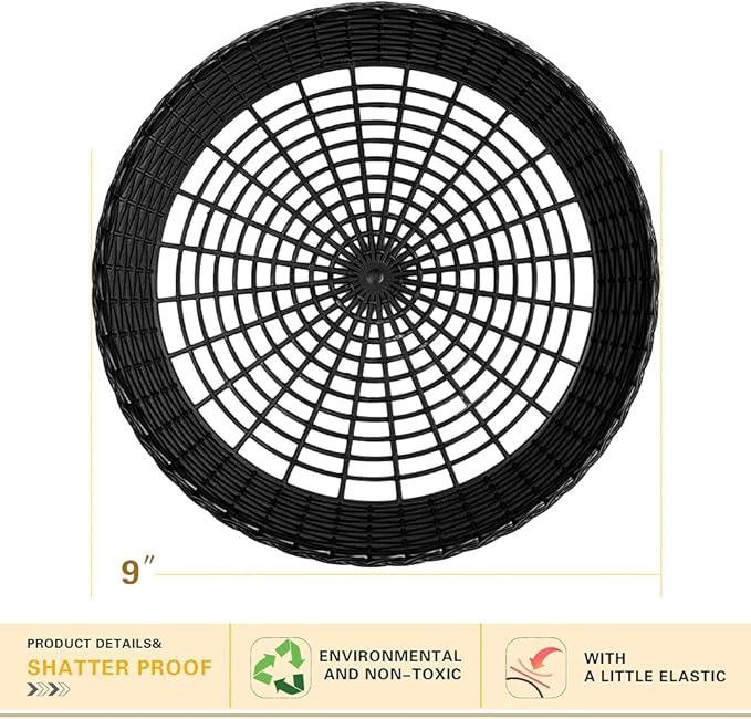 Paper Plate Holders, 8/12/24 Packs 9/10 Inch paper plate holders reusable Black - Image 3