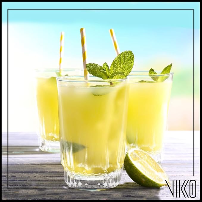 Vikko SMALL Juice Glasses Cup, Heavy Base Glassware, 5 Ounce Clear Glass Tumbler - Image 6