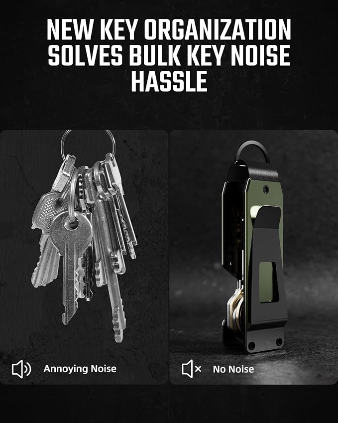 Key Organizer Compact Key Holder Metal Key Chain Minimalist key case key holder - Image 3