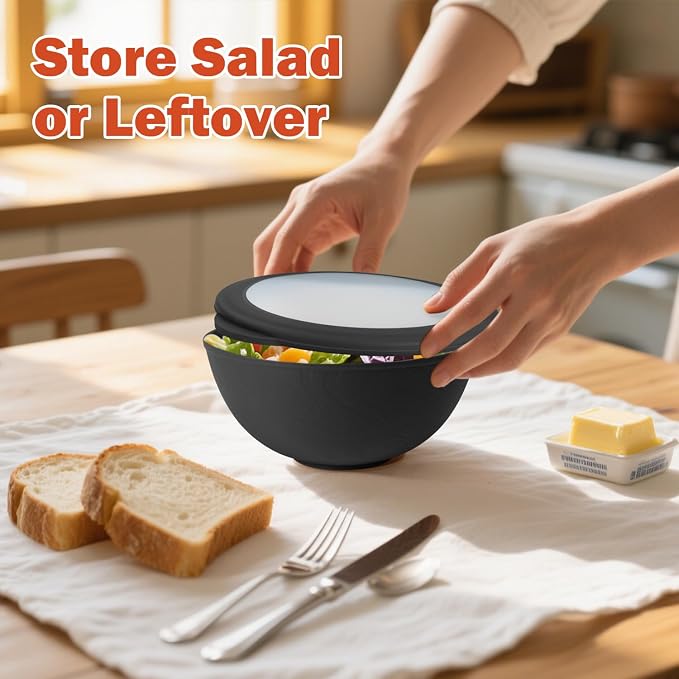 40oz wheat straw bowls set of 4, unbreakable ramen bowl set - Image 5