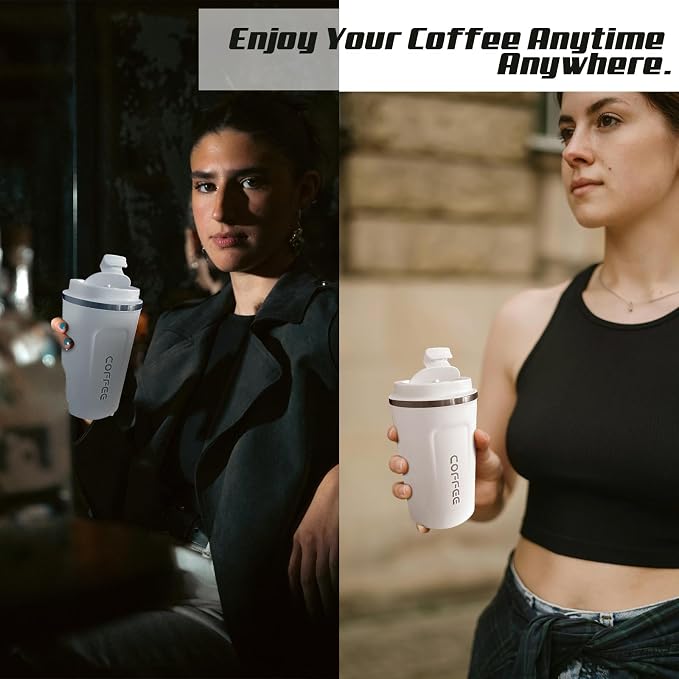 SPLMIFA Travel Coffee Mugs Leak-Proof, Reusable Coffee Cups - Image 6