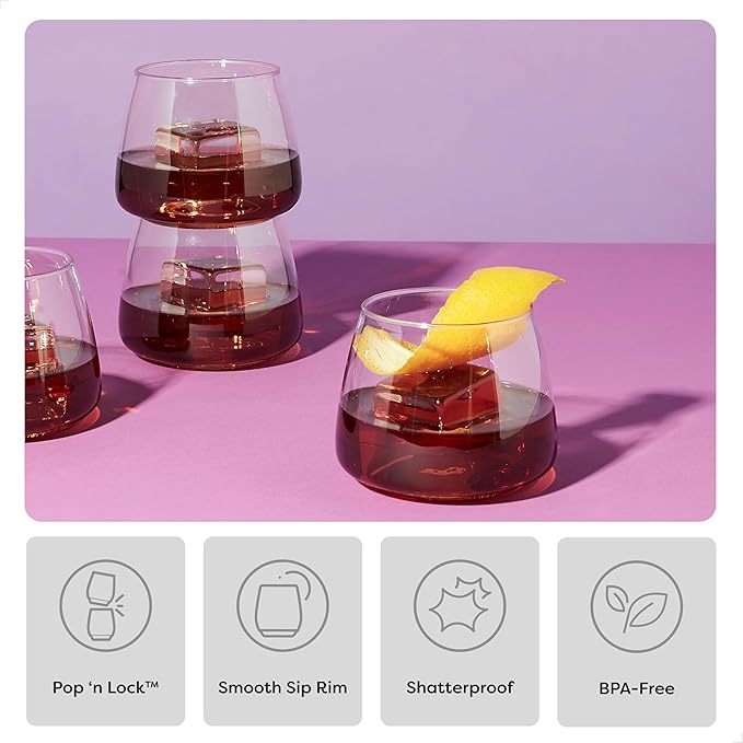 TOSSWARE POP 12oz Rocks Set of 252, Recyclable, Unbreakable & Crystal Clear - Image 3