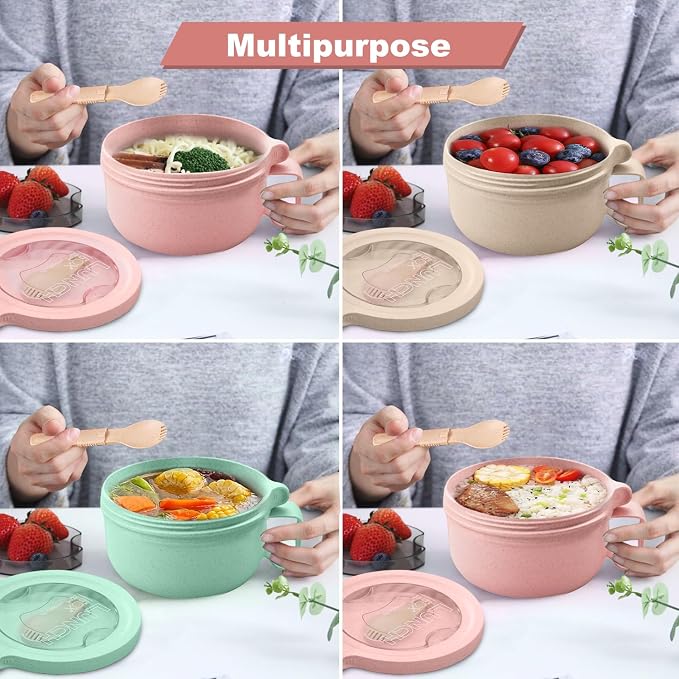 Rarapop 28.7oz Microwave Soup Bowl Containers - Image 6