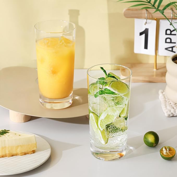 Highball Glasses Set of 12, 13oz Tall Drinking Glasses, Water Glass - Image 6