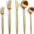 CEKEE 40-Piece Gold Silverware Set by CEKEEBakingEasilyHappily