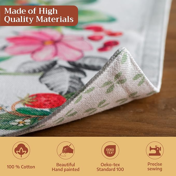 Maison d' Hermine Placemats Set of 4 Reusable 100% Cotton | Cloth Place Mats - Image 3