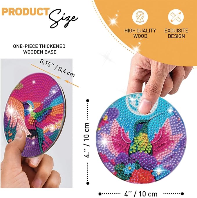 8 Pcs Humming Bird Diamond Painting Kits | Diamond Painting Kits - Image 6
