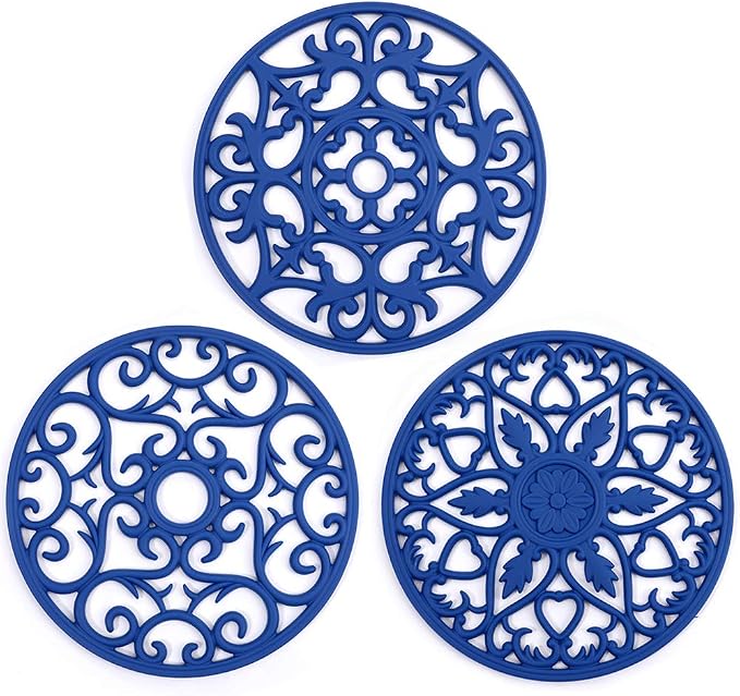 ME.FAN Trivets for Dishes/Pots/Pans, Flexible/Durable/Non Slip Hot Pads to by MEFAN