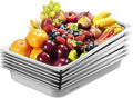 VEVOR 6 Pack Stainless Steel Hotel Pans, 2.5-Inch Deep 0.8mm Thick Commercial by VEVOR