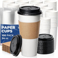 Fit Meal Prep 24 oz 100 Pack To Go Coffee Cups by FMPBRANDS