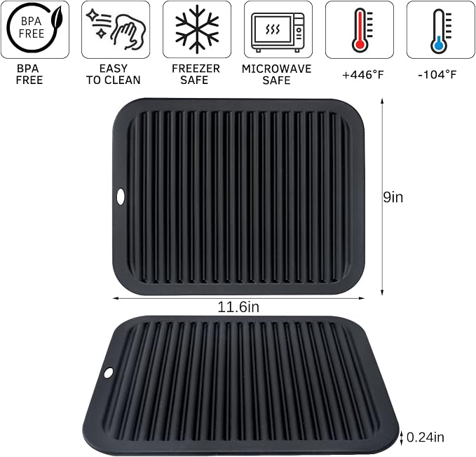 Silicone Trivets for Hot Pots and Pans, 3 Pack Heat Resistant Pot Holders for - Image 8