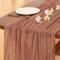 Cheesecloth Table Runner Summer Boho Wedding Birthday Party Home Decor | Dusty by Socomi