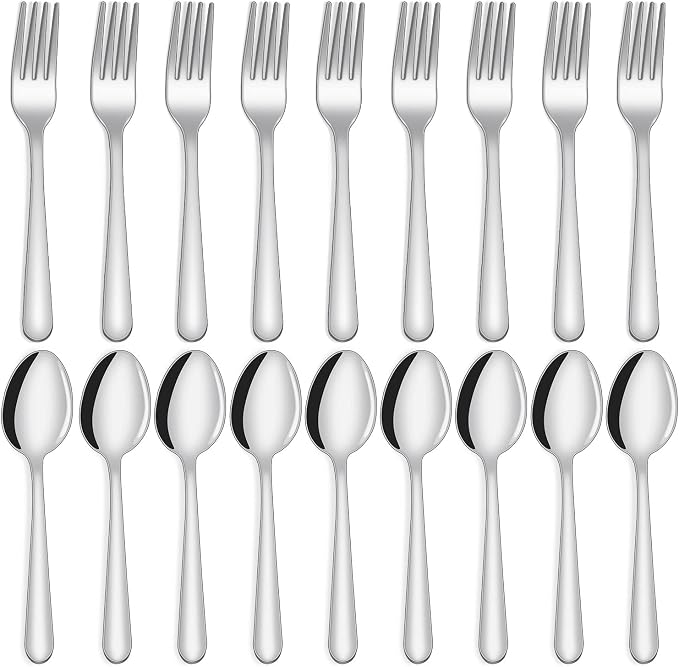 Unokit 36-Piece Spoons and Forks Set Silverware Set by Unokit