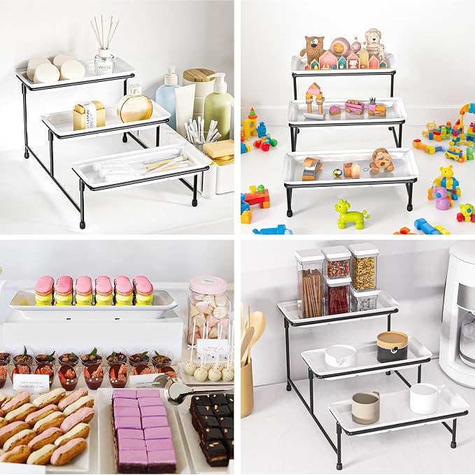 3 Tier Serving Tray for Party, Tiered Platter, sturdy & stable. For cookies - Image 6