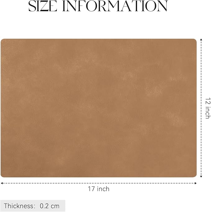 MOSAYT Vinyl Placemats Set of 6-12 X 17 Inch - Image 7