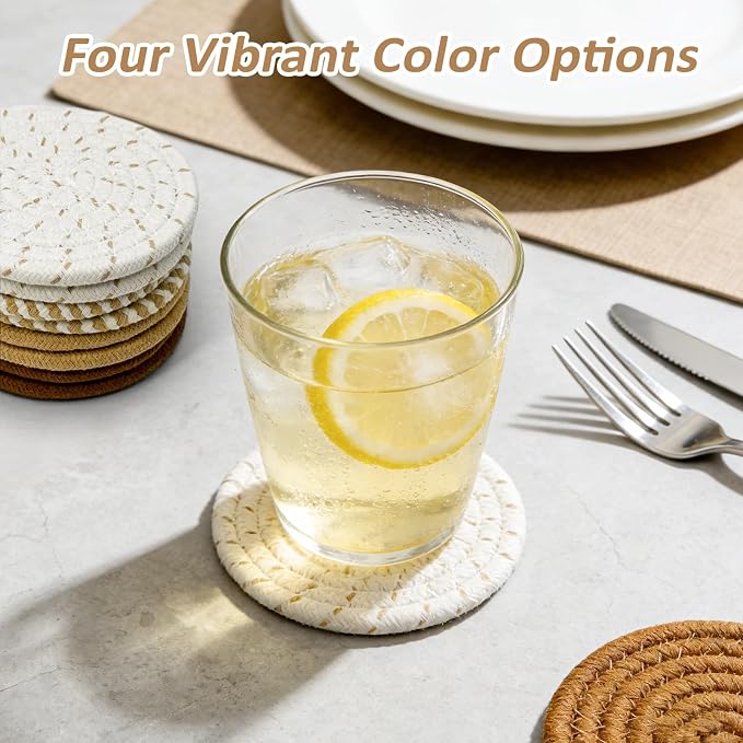 Coasters Set of 4, Boho 4-Color | - Image 5