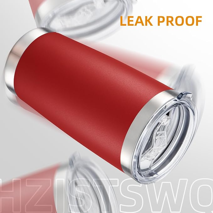 20oz Tumbler Bulk with Lid Stainless Steel Tumblers, 6 Pack | Leak Proof Lid - Image 4
