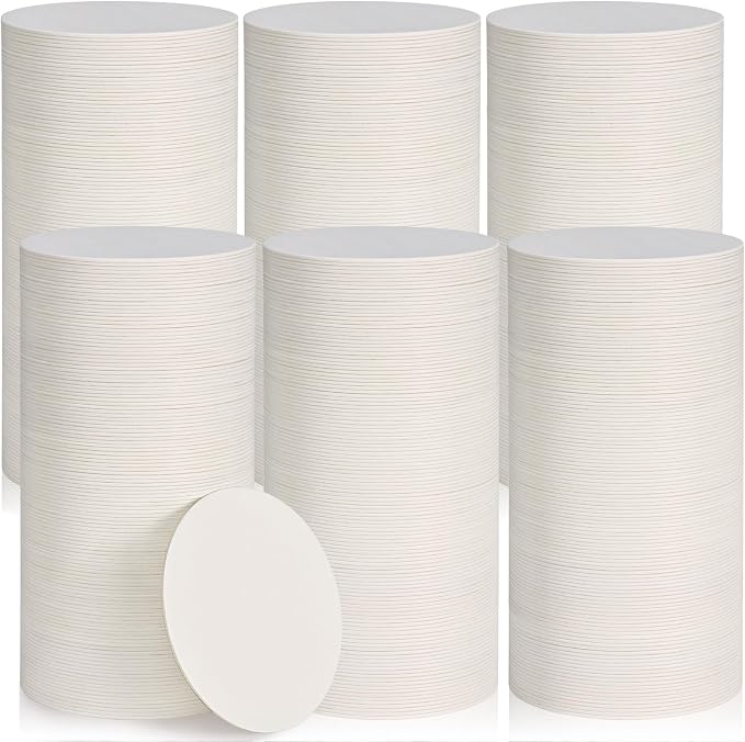 800 PCS Disposable Paper Coasters, Thickened 1.5mm 4 Inch Cardboard Blanks | by GOHDODD