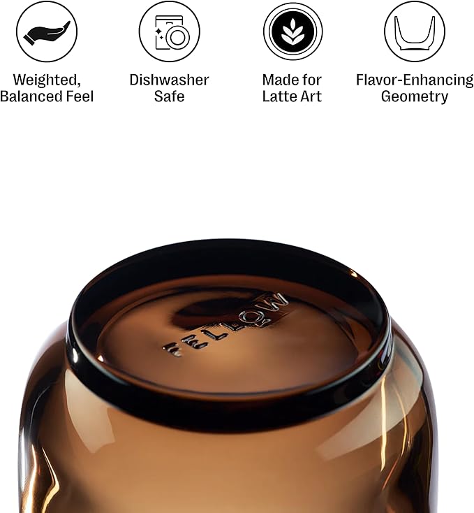 Fellow Pirch Espresso Shot Glasses 3.5 oz, Weighted Thick Glass | Demitasse Cups - Image 2