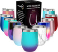 CHILLOUT LIFE 12 oz Stainless Steel Wine Tumbler by CHILLOUTLIFE