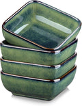 vancasso Stern 6 Oz Dipping Bowls, 3.7 Inches Ceramic Soy Sauce Dish, Square by vancasso