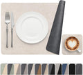 Vinyl Placemats Set of 4, Dual Sided Place Mats by Banchif