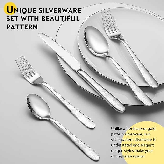 40 Piece Silverware Set, Service - Image 3