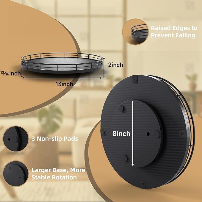 13" Lazy Susan Turntable Organizer - Image 2