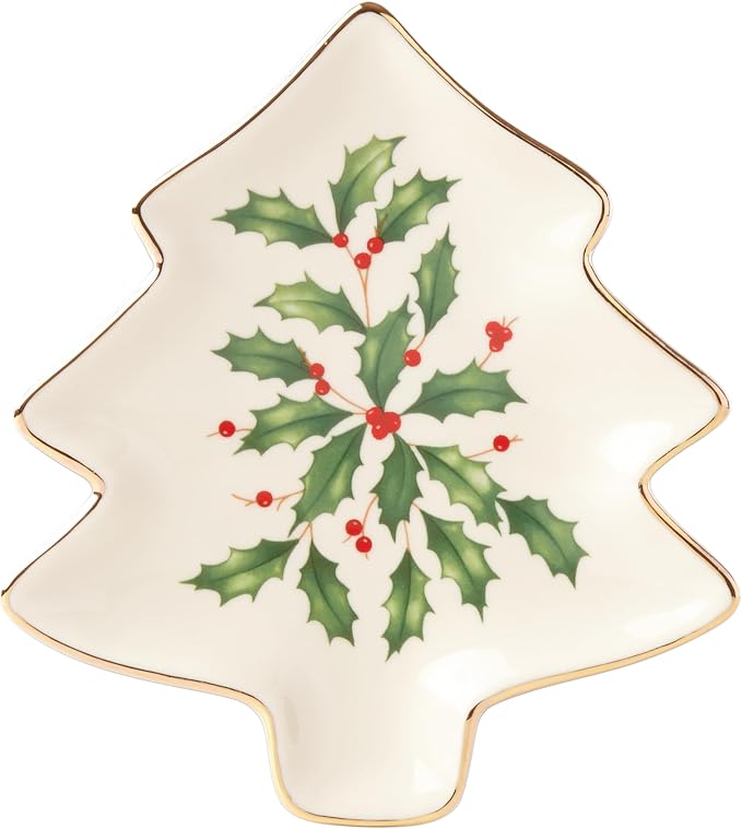 Lenox Hosting the Holidays Christmas Tree Plate | dishwasher safe | 5.75 inch | by Lenox