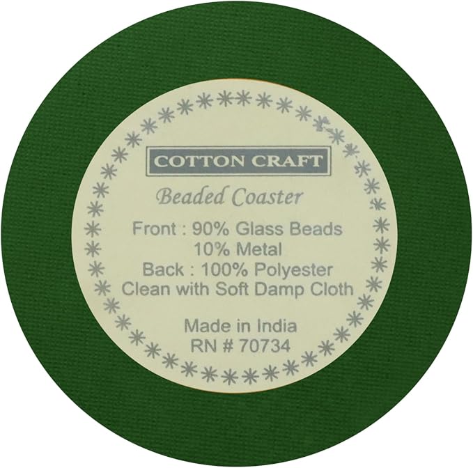COTTON CRAFT Glitz Handmade Beaded Coaster - Image 7