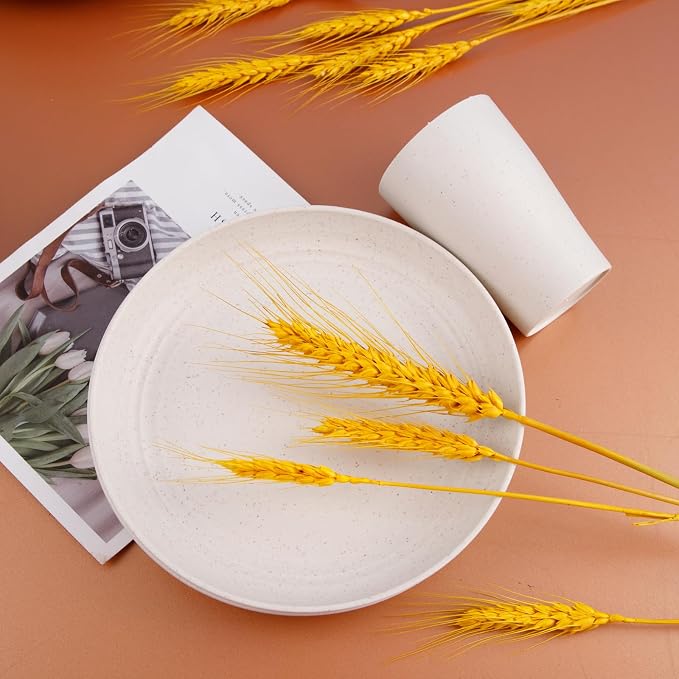 Wheat Straw Dinnerware Sets, Dish Sets - Image 5