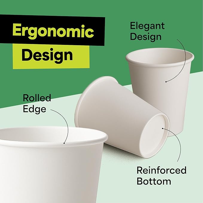 EconoHome 16 oz 1000 Pack Disposable Coffee Paper Cups - Image 5