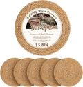 BAVIFY 13.8" Round Woven Placemats Set of 6, Table Mats by BavifyBaking