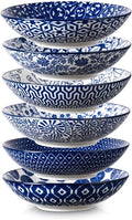 Selamica Porcelain 40oz Large Bowls 9 inch Big Pasta Salad Bowls, Microwave and by Selamica