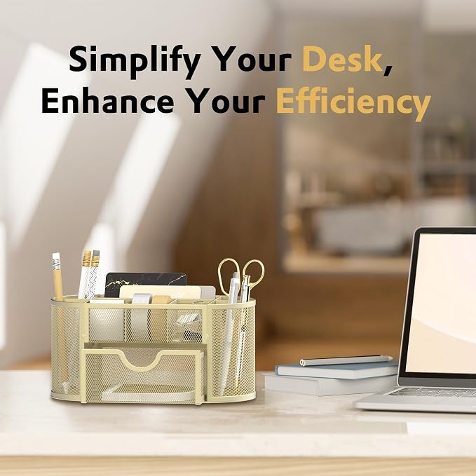 Mesh Desk Organizer, Desk Accessories & Workspace Organizers - Image 2