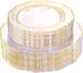 100pcs Clear Disposable Plastic Plates by WDF