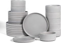 Stone Lain Haven Stoneware 24-Piece Dinnerware Set, Elegant Dish Set, Includes by Unknown