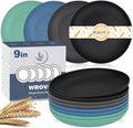 Wheat Straw Plates 9 Inch by WROVA