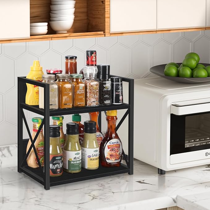 YINMIT Countertop Shelf Organizer, Coffee Bar Accessories, Spice Rack, Coffee - Image 4
