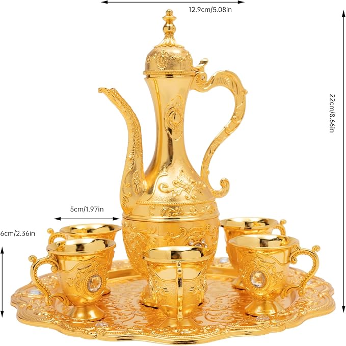 Turkish Tea Set, Vintage Coffee Pot - Image 5