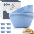 Wheat Straw Bowl Sets, Microwave and Dishwasher Safe Bowls, Super Big Bowl Sets by WROVA