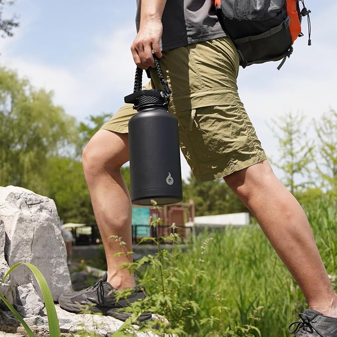 BJPKPK 50oz Large Insulated Water Bottle, Stainless Steel Water Jug | - Image 8
