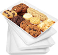 DCA 4 Pack White Serving Trays for Entertaining, BBQ & Parties | Grilling by DCA