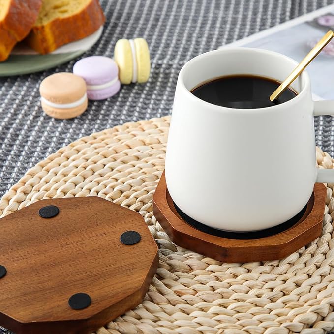 Wood Coasters for Drinks Absorbent - Image 3