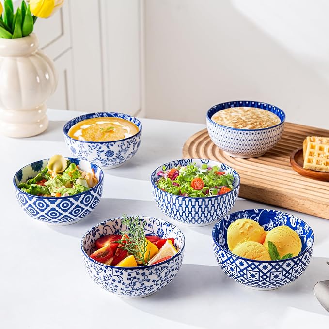 Ceramic Dessert Bowls Set - 11 Oz Small Ice Cream Bowl - Image 3