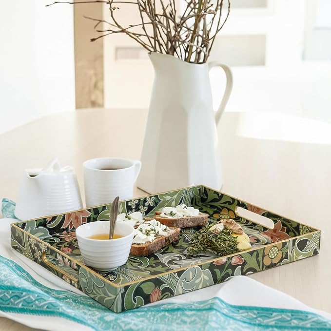 2 Pcs Serving Trays with Handles, Plastic Tray - Image 6