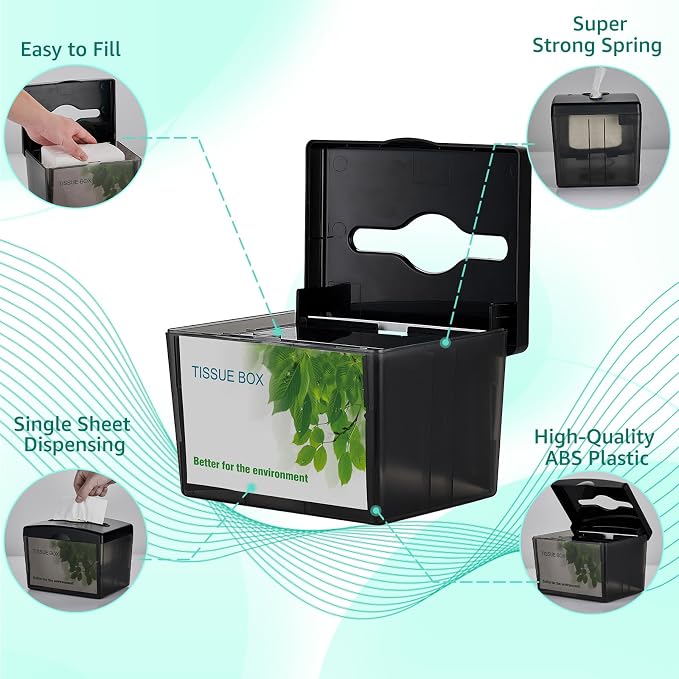 Commercial Napkin Dispenser, Durable Plastic, - Image 2