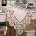 LeLehome 15 X 69 Inch Embroidery Table Runner, Classic Flowers Floral Dresser by LeLehome